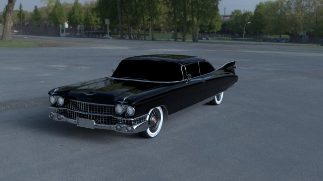 1959 cadillac eldorado 62 series coupe hdri 3D Modell .c4d .max .obj .3ds .fbx .stl .blend