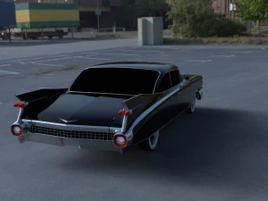 1959 cadillac eldorado 62 series coupe hdri 3D Model