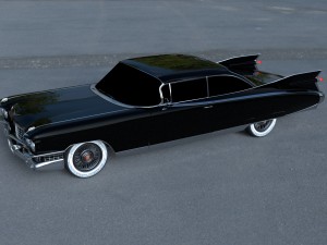 1959 cadillac eldorado 62 series coupe hdri 3D Modell