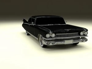 1959 cadillac eldorado 62 series coupe hdri 3D Model