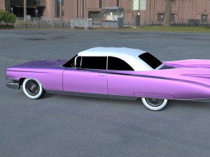 1959 cadillac eldorado 62 series convertible hdri Modelo 3D