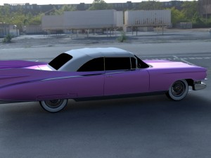 1959 cadillac eldorado 62 series convertible hdri Modelo 3D