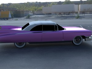 1959 cadillac eldorado 62 series convertible hdri Modelo 3D