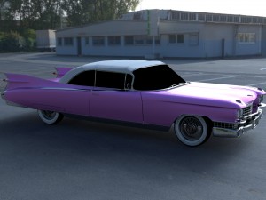 1959 cadillac eldorado 62 series convertible hdri Modelo 3D