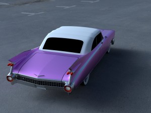 1959 cadillac eldorado 62 series convertible hdri Modelo 3D