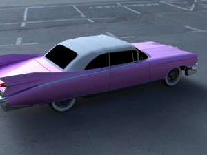 1959 cadillac eldorado 62 series convertible hdri Modelo 3D
