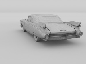 1959 cadillac eldorado 62 series convertible hdri Modelo 3D