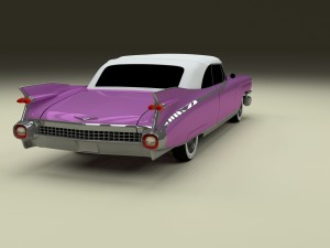 1959 cadillac eldorado 62 series convertible hdri Modelo 3D