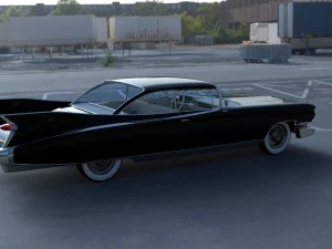 cadillac eldorado 1959 coupe hdri 3D Model