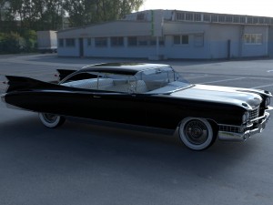 cadillac eldorado 1959 coupe hdri 3D Model