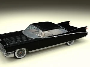 cadillac eldorado 1959 coupe hdri 3D Model