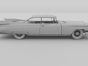cadillac eldorado 1959 coupe hdri 3D Model