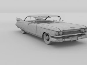 cadillac eldorado 1959 coupe hdri 3D Model