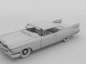 cadillac eldorado 1959 coupe hdri 3D Model