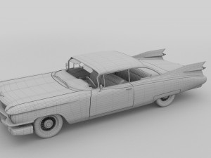 cadillac eldorado 1959 coupe hdri 3D Model