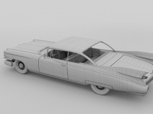 cadillac eldorado 1959 coupe hdri 3D Model
