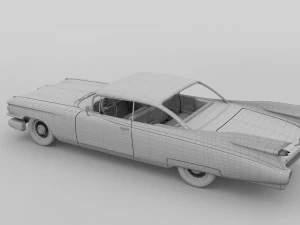cadillac eldorado 1959 coupe hdri 3D Model