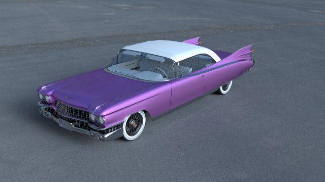 1959 cadillac eldorado biarritz top hdri 3D Model .c4d .max .obj .3ds .fbx .stl .blend 