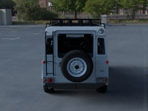 land rover defender 110 utility station wagon hdri Modelo 3D