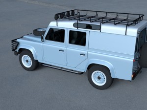 land rover defender 110 utility station wagon hdri Modelo 3D
