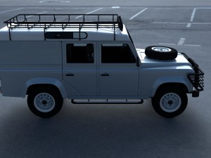 land rover defender 110 utility station wagon hdri Modelo 3D