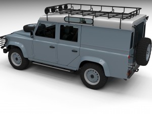 land rover defender 110 utility station wagon hdri Modelo 3D