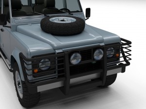 land rover defender 110 utility station wagon hdri Modelo 3D