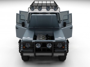 land rover defender 110 utility station wagon hdri Modelo 3D