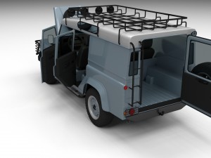 land rover defender 110 utility station wagon hdri Modelo 3D