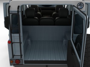 land rover defender 110 utility station wagon hdri Modelo 3D