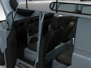 land rover defender 110 utility station wagon hdri Modelo 3D