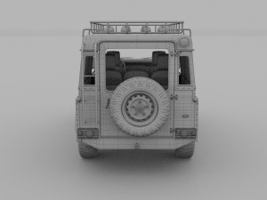 land rover defender 110 utility station wagon hdri Modelo 3D