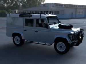 land rover defender 110 utility station wagon w in Modelo 3D
