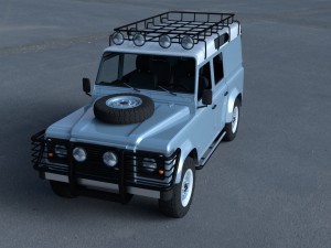 land rover defender 110 utility station wagon w in Modelo 3D