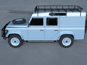land rover defender 110 utility station wagon w in Modelo 3D