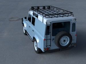 land rover defender 110 utility station wagon w in Modelo 3D