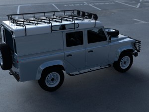 land rover defender 110 utility station wagon w in Modelo 3D