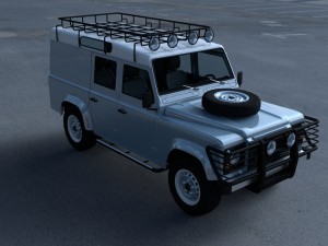 land rover defender 110 utility station wagon w in Modelo 3D