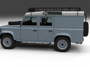 land rover defender 110 utility station wagon w in Modelo 3D