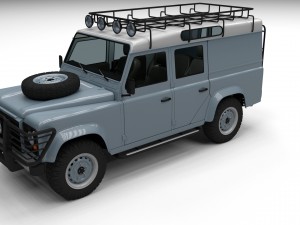 land rover defender 110 utility station wagon w in Modelo 3D