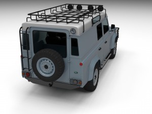 land rover defender 110 utility station wagon w in Modelo 3D