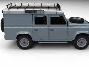 land rover defender 110 utility station wagon w in Modelo 3D