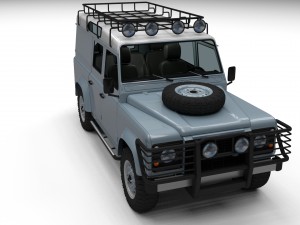land rover defender 110 utility station wagon w in Modelo 3D