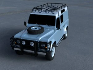 land rover defender 110 універсальний універсал hdri 3D Модель