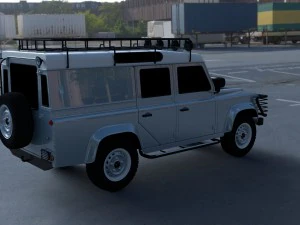 land rover defender 110 utility station wagon hdri 3D Model