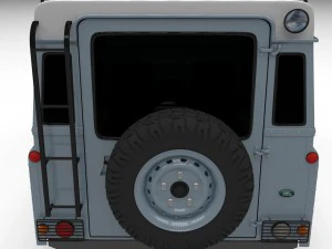 land rover defender 110 utility station wagon hdri 3D Model