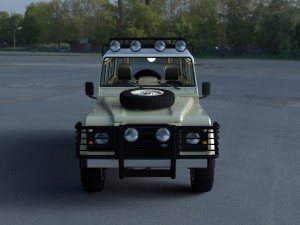 land rover defender 110 station wagon hdri Modelo 3D