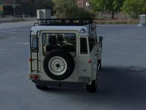 land rover defender 110 station wagon hdri 3D Model