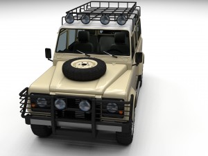 land rover defender 110 station wagon hdri Modelo 3D