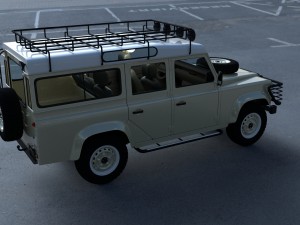 land rover defender 110 station wagon hdri Modelo 3D